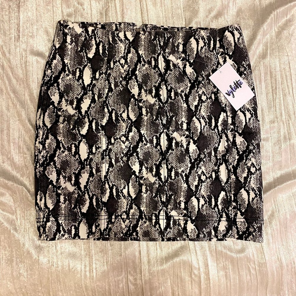 NWT Size 5/27 Vylette Snake Print Pencil Skirt